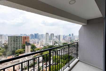 Varanda de kitnet/studio para alugar com 1 quarto, 27m² em Santo Amaro, São Paulo