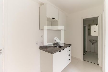 Cozinha de apartamento para alugar com 1 quarto, 25m² em Vila Buarque, São Paulo