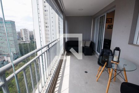 Varanda da Sala de apartamento à venda com 2 quartos, 89m² em Jardim Caboré, São Paulo