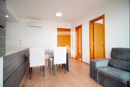 Sala de apartamento à venda com 1 quarto, 57m² em Três Figueiras, Porto Alegre