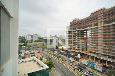 Varanda - Vista de apartamento à venda com 1 quarto, 57m² em Três Figueiras, Porto Alegre