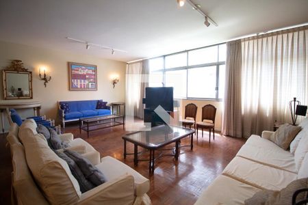 Sala de apartamento à venda com 4 quartos, 190m² em Cerqueira César, São Paulo