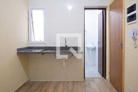 Sala - Quarto - Cozinha de kitnet/studio para alugar com 1 quarto, 11m² em Centro, São Vicente