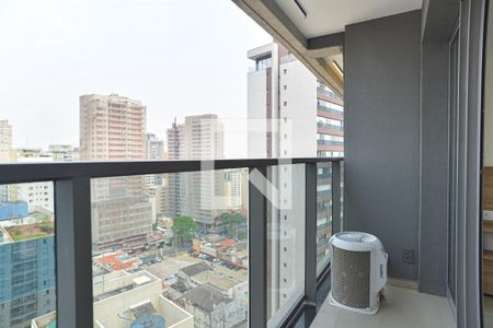 Varanda da Sala/Quarto de kitnet/studio para alugar com 1 quarto, 21m² em Paraíso, São Paulo