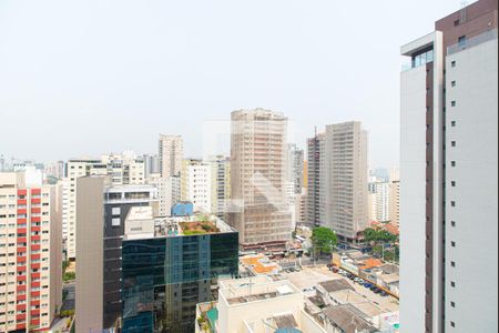 Varanda da Sala/Quarto - Vista de kitnet/studio para alugar com 1 quarto, 21m² em Paraíso, São Paulo