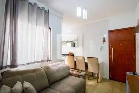 Sala de apartamento à venda com 2 quartos, 56m² em Vila Valparaíso, Santo André