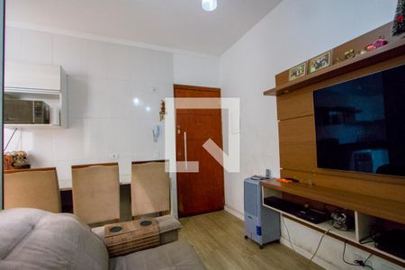 Sala de apartamento à venda com 2 quartos, 56m² em Vila Valparaíso, Santo André