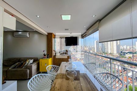 Varanda da Sala de apartamento à venda com 2 quartos, 74m² em Quarta Parada, São Paulo