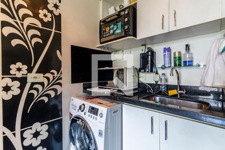 Cozinha de kitnet/studio à venda com 1 quarto, 24m² em Jardim Paulista, São Paulo