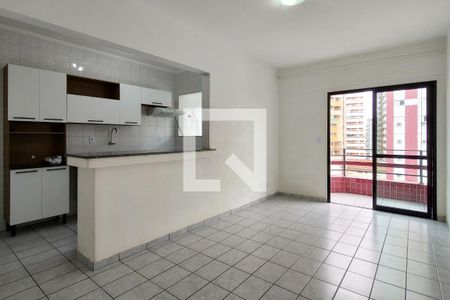 Sala de apartamento para alugar com 1 quarto, 53m² em Canto do Forte, Praia Grande