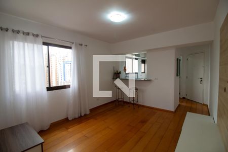 Sala de apartamento à venda com 1 quarto, 40m² em Brooklin, São Paulo