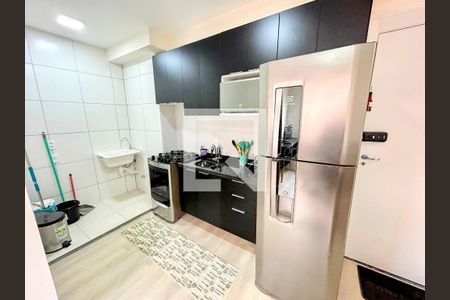 Cozinha de apartamento para alugar com 2 quartos, 35m² em Várzea da Barra Funda, São Paulo