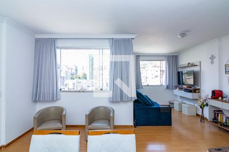 Sala  de apartamento à venda com 3 quartos, 105m² em Buritis, Belo Horizonte