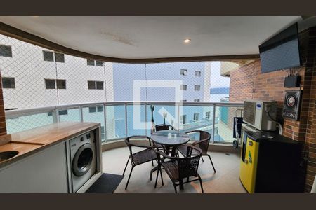 Varanda da Sala de apartamento para alugar com 1 quarto, 47m² em Gonzaga, Santos