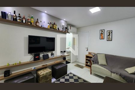 Sala de apartamento para alugar com 1 quarto, 47m² em Gonzaga, Santos