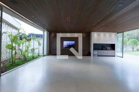 sala de casa de condomínio à venda com 4 quartos, 524m² em Alphaville Nova Lima, Nova Lima