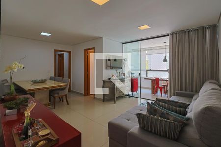 Sala de apartamento à venda com 4 quartos, 125m² em Buritis, Belo Horizonte