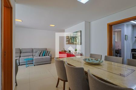 Sala de apartamento à venda com 4 quartos, 125m² em Buritis, Belo Horizonte