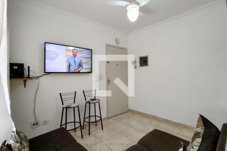 Sala de apartamento para alugar com 1 quarto, 45m² em Guilhermina, Praia Grande