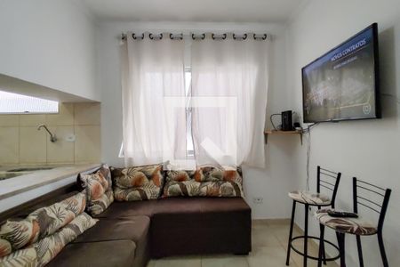 Sala de apartamento para alugar com 1 quarto, 45m² em Guilhermina, Praia Grande