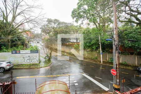 Vista da sala de apartamento à venda com 3 quartos, 90m² em Petrópolis, Porto Alegre