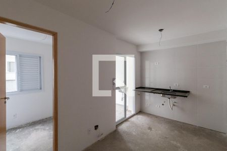 Sala/Cozinha de apartamento à venda com 2 quartos, 34m² em Vila Guilhermina, São Paulo