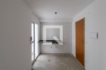 Sala/Cozinha de apartamento à venda com 2 quartos, 34m² em Vila Guilhermina, São Paulo