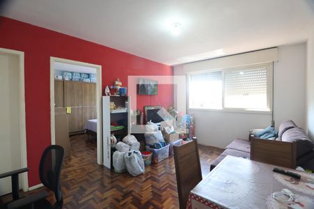 Sala de apartamento à venda com 1 quarto, 66m² em Mathias Velho, Canoas