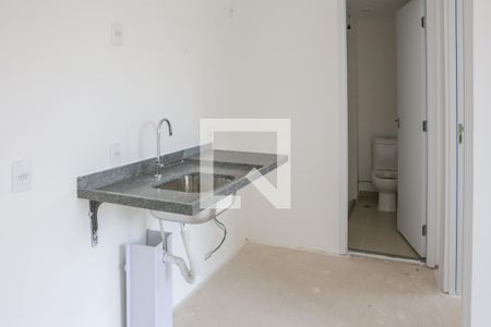 Sala e Cozinha de apartamento à venda com 1 quarto, 27m² em Perdizes, São Paulo