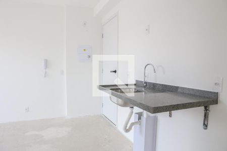 Sala e Cozinha de apartamento à venda com 1 quarto, 27m² em Perdizes, São Paulo