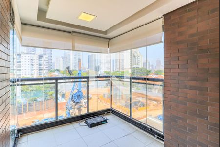 Varanda da Sala de apartamento para alugar com 1 quarto, 43m² em Cidade Monções, São Paulo