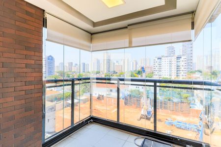 Varanda da Sala de apartamento para alugar com 1 quarto, 43m² em Cidade Monções, São Paulo