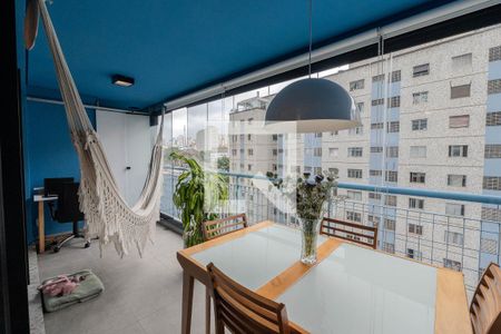 Varanda de apartamento para alugar com 1 quarto, 50m² em Bela Vista, São Paulo