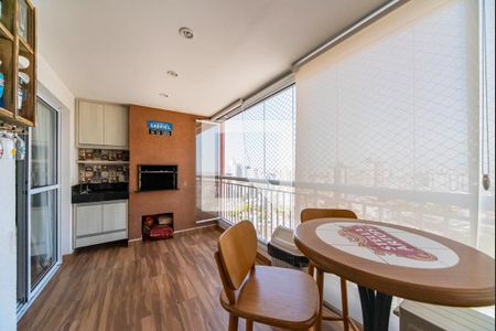 Varanda Gourmet de apartamento à venda com 3 quartos, 93m² em Vila Valparaíso, Santo André