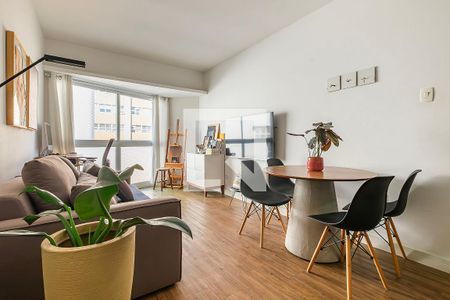 Sala/Cozinha de apartamento para alugar com 1 quarto, 50m² em Consolação, São Paulo