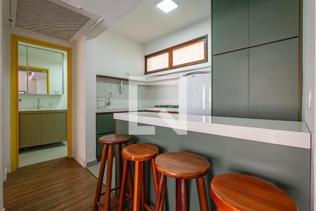 Sala/Cozinha de apartamento para alugar com 1 quarto, 50m² em Consolação, São Paulo