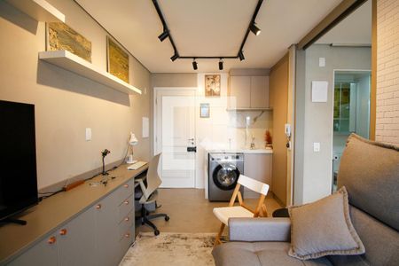 Sala de apartamento à venda com 1 quarto, 40m² em Pinheiros, São Paulo