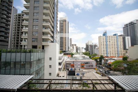 Vista da Varanda Gourmet de apartamento à venda com 1 quarto, 79m² em Pinheiros, São Paulo