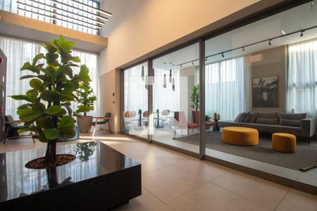 Hall de apartamento para alugar com 1 quarto, 38m² em Santo Amaro, São Paulo