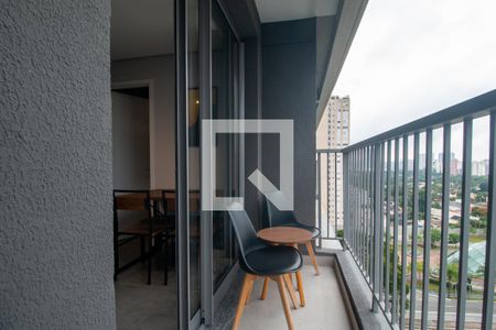 Varanda de apartamento para alugar com 1 quarto, 38m² em Santo Amaro, São Paulo