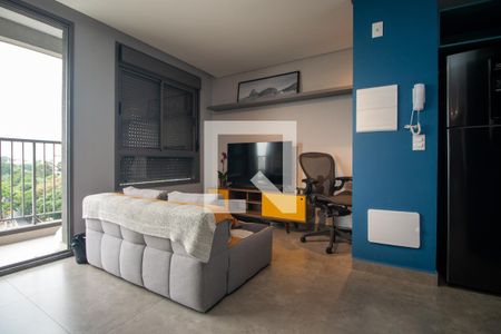 Sala de apartamento para alugar com 1 quarto, 38m² em Santo Amaro, São Paulo