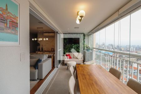 Sacada Sala de apartamento à venda com 3 quartos, 103m² em Vila Carrão, São Paulo