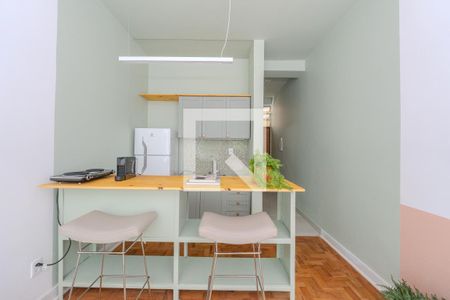 Cozinha de kitnet/studio para alugar com 1 quarto, 32m² em Centro, São Paulo