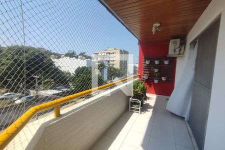 1º Pav - Varanda da Sala de apartamento à venda com 4 quartos, 164m² em Pechincha, Rio de Janeiro