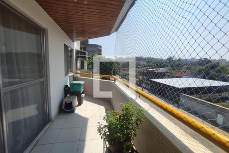 1º Pav - Varanda da Sala de apartamento à venda com 4 quartos, 164m² em Pechincha, Rio de Janeiro