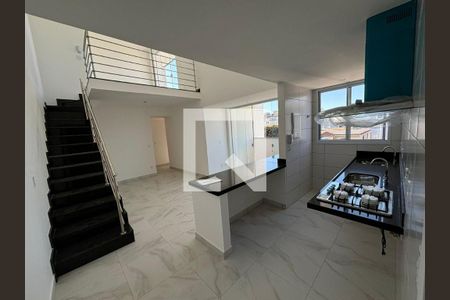 Sala e cozinha de apartamento à venda com 3 quartos, 152m² em Coração Eucarístico, Belo Horizonte