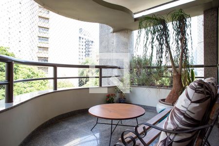 Varanda da Sala de apartamento à venda com 4 quartos, 230m² em Serra, Belo Horizonte