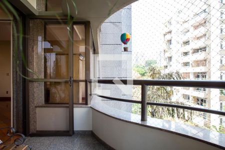 Varanda da Sala de apartamento à venda com 4 quartos, 230m² em Serra, Belo Horizonte