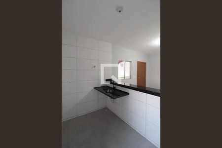 Sala e Cozinha de kitnet/studio para alugar com 1 quarto, 40m² em Minas Caixa, Belo Horizonte