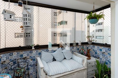 Varanda da Sala de apartamento à venda com 3 quartos, 100m² em Campo Belo, São Paulo